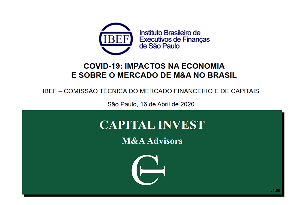 IBEF CTMFC:  Impactos do Covid19 sobre a economia e o mercado de M&A - SP 2020